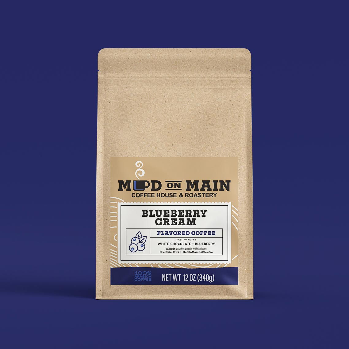 White Chocolate and Blueberry Flavored Coffee